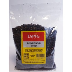 POIVRE NOIR ENTIER - 0.25Kg