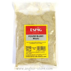 POIVRE BLANC MOULU - 0.1Kg